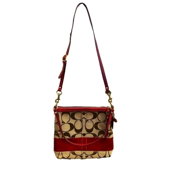 NWOT Coach Signature Hobo Canvas Crossbody/Shoulder Bag - Picture 1 of 4